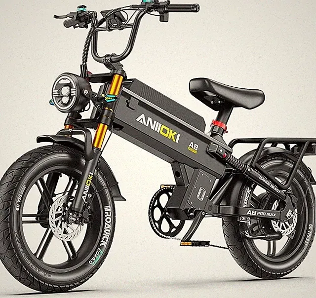 20"Aniioki Fat Tire Single Motor 4000W Electric Bike 60V 80AH 46MPH A8 Pro Max