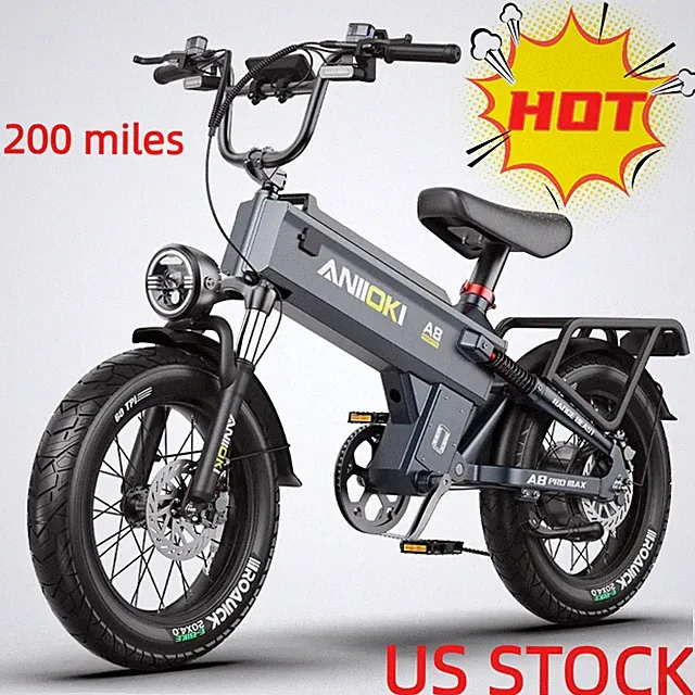 2026 ANIIOKI eBikes 200+ Miles 28 MPH High Speed Commuting Ebikes 48V 60AH US