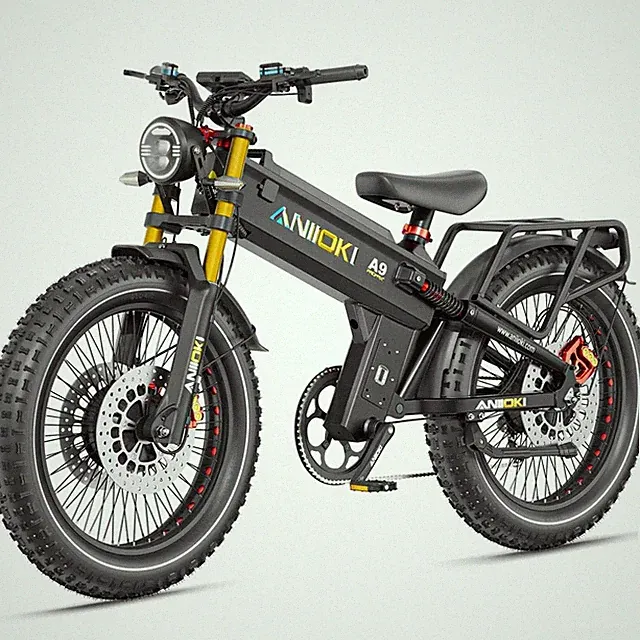 ANIIOKI 45MPH E-Bike 26" AWD Peak 6000W Motor 60V 70Ah Electric Bike for adult