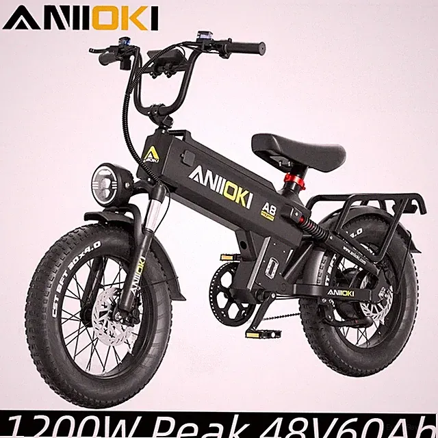 ANIIOKI A8 PRO MAX Ebikes 1200W 48V 60AH FAT BIKE Electric Bicycle US