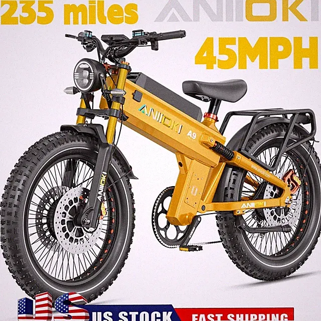 ANIIOKI A9 PRO MAX E-Bike 26" Peak 6000W 60V/80Ah Electric Bike for adults 45MPH