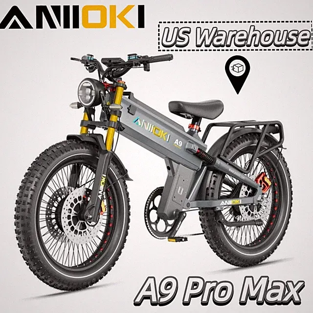 ANIIOKI A9 ProMax 60V 70Ah ,Dual Motors Electric Off-Road Bike for Adults NEW