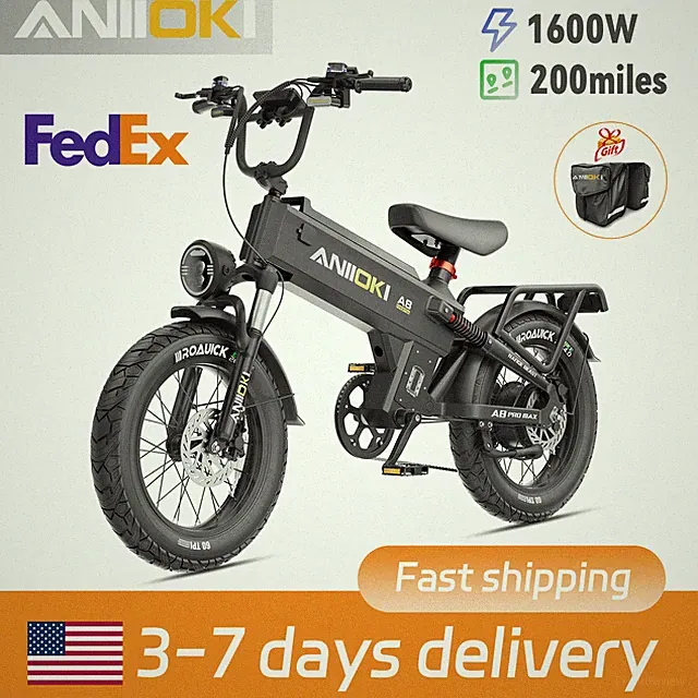 ANIIOKI eBikes for Adults 200+ Miles 28 MPH Commuting Ebikes 48V 60AH 2026 US