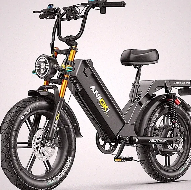 Electric Mountain Bike For Adults 4000W Single M otor 46MPH 60V 20" Fat Tires