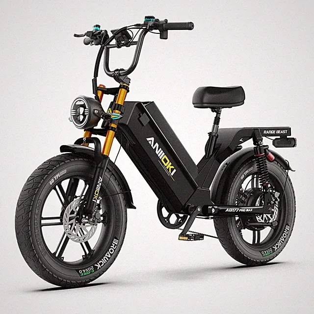 Electric Mountain Bike For Adults 4000W Single Motor 46MPH 60V 20" Fat Tires NEW